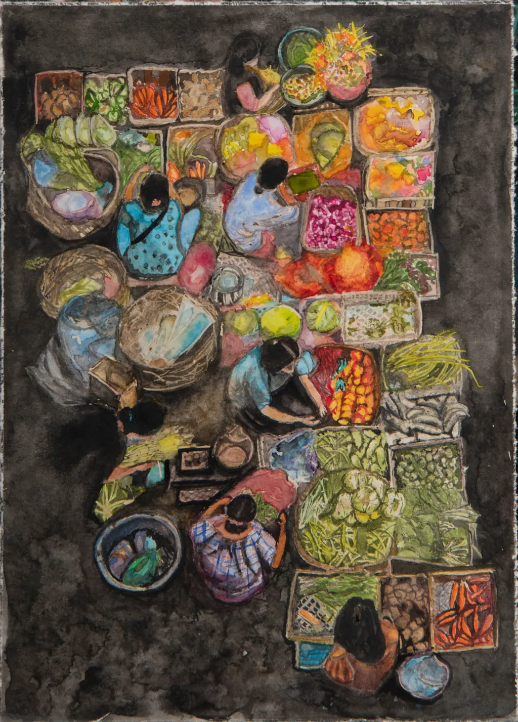 aquarelle-marche-colore-abondance-vitalite-gourdon